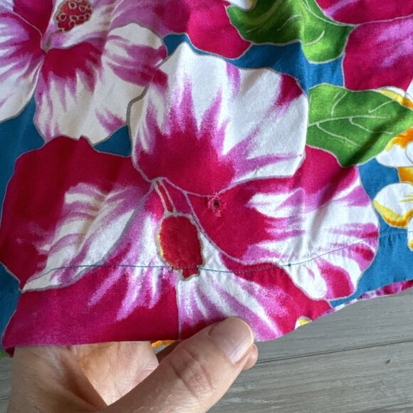 Polo Ralph Lauren Men’s‎ M Floral Hawaiian Shirt Short Sleeve Viscose Button VTG - Picture 8 of 12